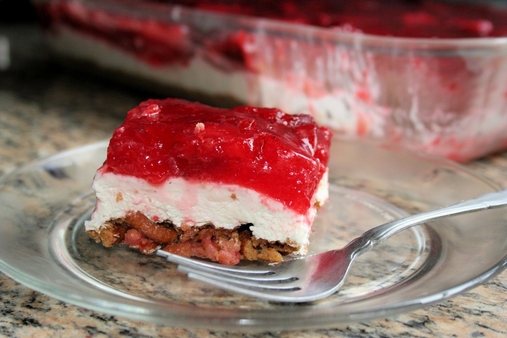 Strawberry Pretzel Salad from Mini Mops House Cleaning